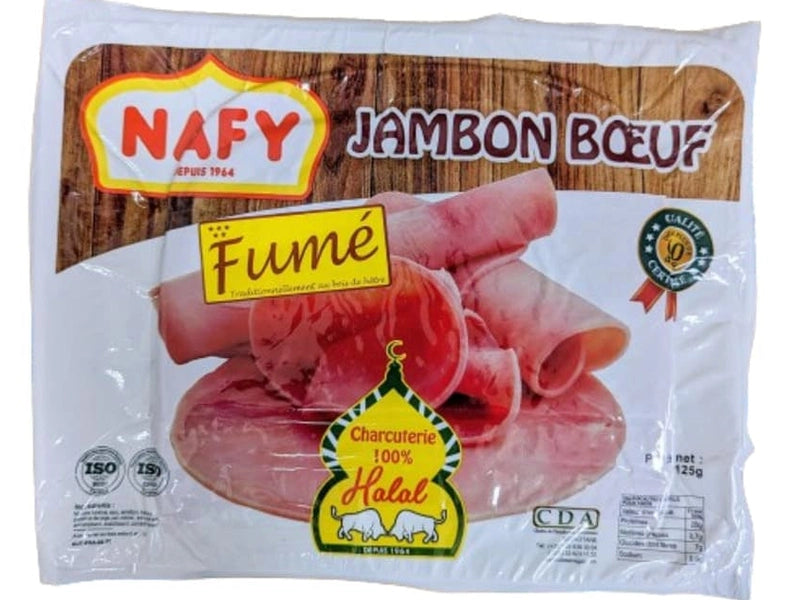 CDA S/V JAMBON BOEUF FUME NAFY 125G