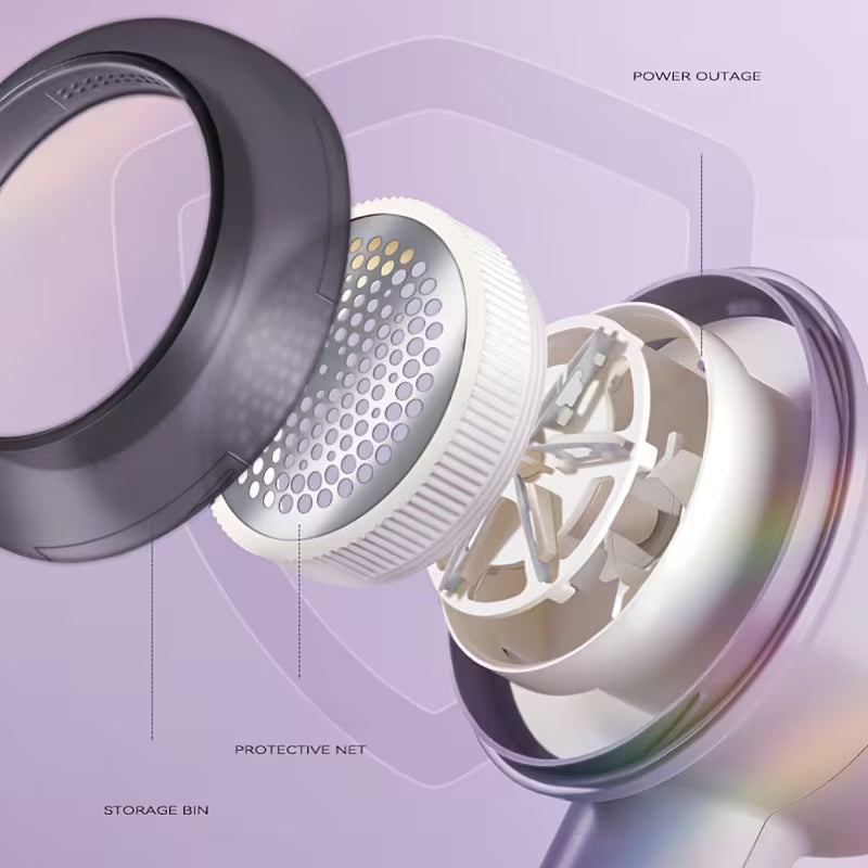 Rasoir électrique anti-peluches 3 fonctions rechargeable USB