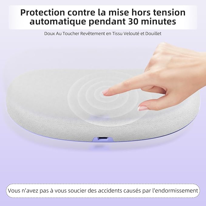 Coussin Chauffant Menstruel,Ceinture Chauffante Ventre Coussin de Massage Chauffant,3 Niveaux de Température 3 Modes de Massage pour Soulage les Douleurs Abdominales Menstruelles (Pourpre)