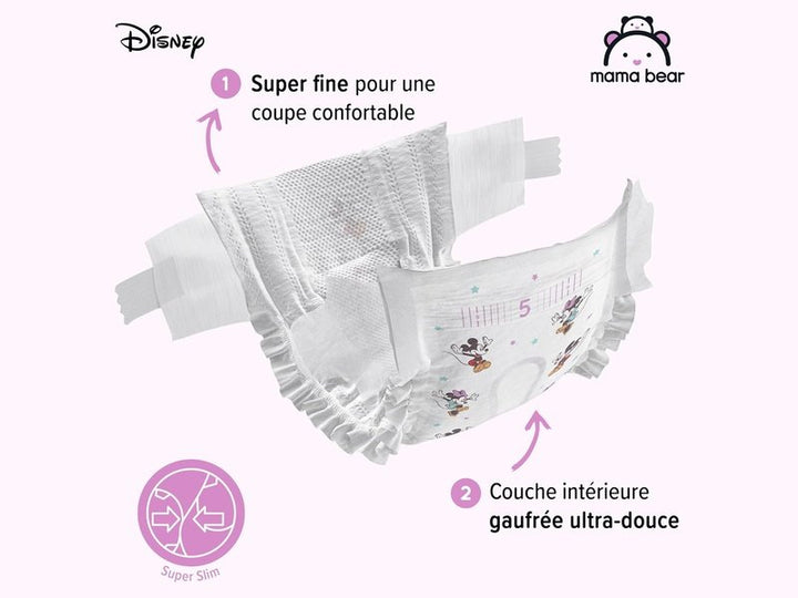 Mama Bear - Disney - 76 Couches bébé ultra absorbantes - Taille 5 (10-16 kg)