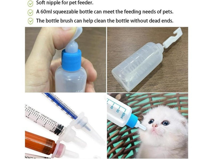Seringues et Biberons d'Allaitement pour Animaux de Compagnie