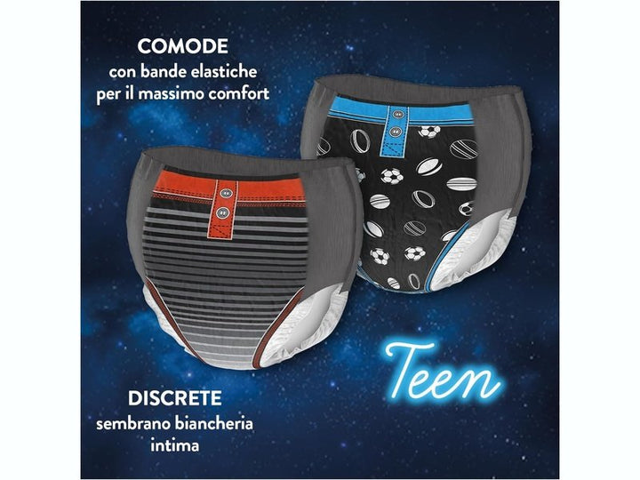 HUGGIES DryNites -  Sous-Vêtements de Nuit Absorbants  pour Garçon - Taille 8-15 ans (27-57kg) - 13 couches culottes