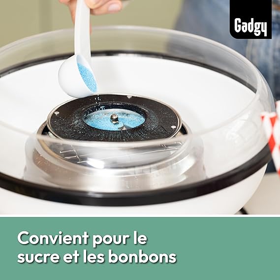 Gagdy – Machine à barbe à papa pour la maison + lot de 5 sucres + bâtonnets