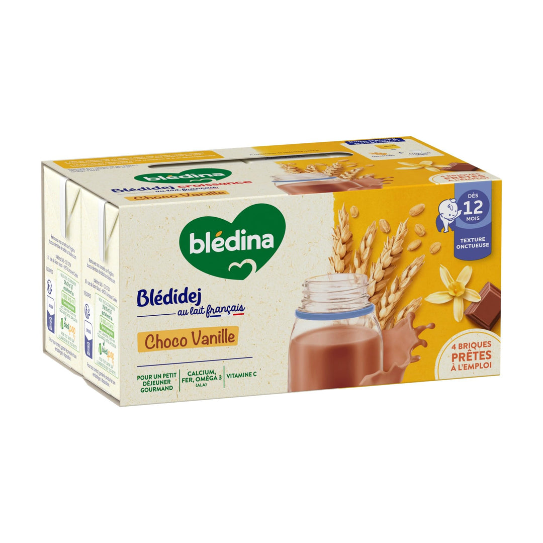 BLEDINA – Blédidej au Lait Français – Dès 12 Mois – 4 x 250 ml