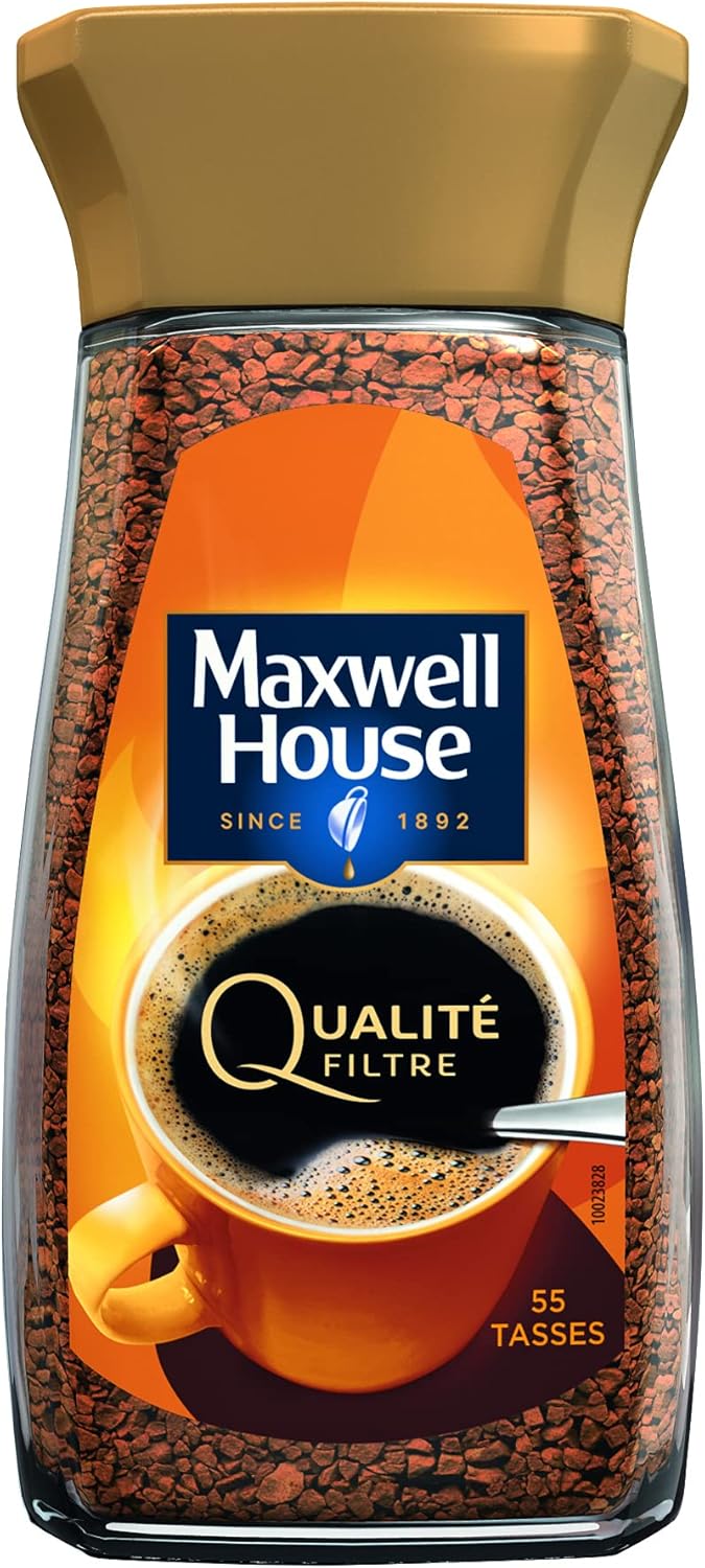 MAXWELL HOUSE Cafe Qualité Filtre Bocal Soluble 200 g