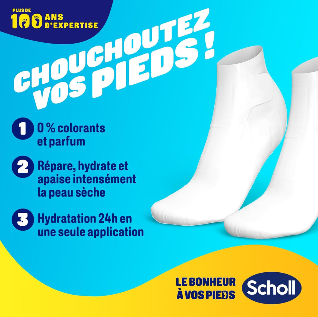 Scholl Masque Pieds Nourrissant à l'Huile de Noix de Coco
