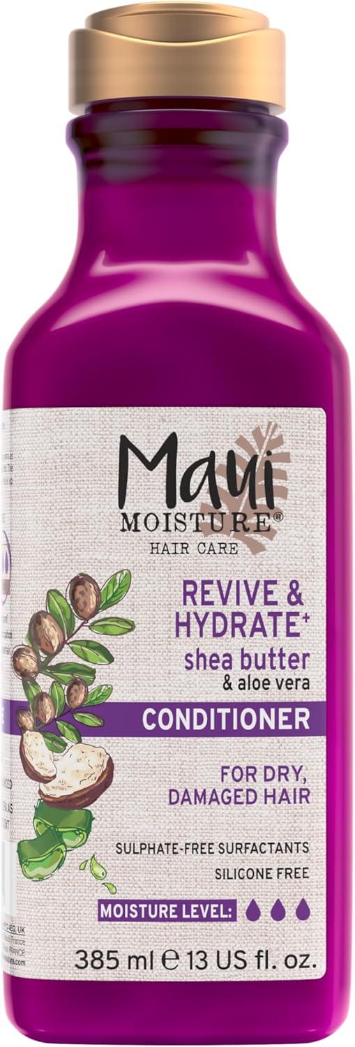 Maui Moisture - Après-shampoing au beurre de karité pour cheveux secs et abîmés - 385 ml