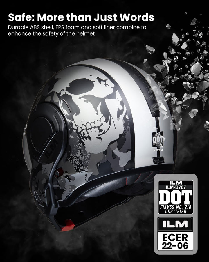 Casque Moto Intégral Modulable ATV/UTV B707 – Camouflage XXL