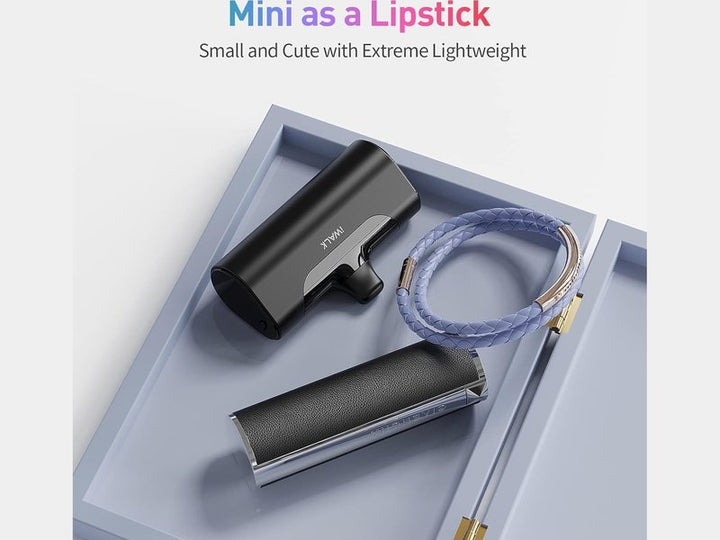 iWALK Batterie Externe Mini 4500mAh, Chargeur Externe Power Bank pour iPhone