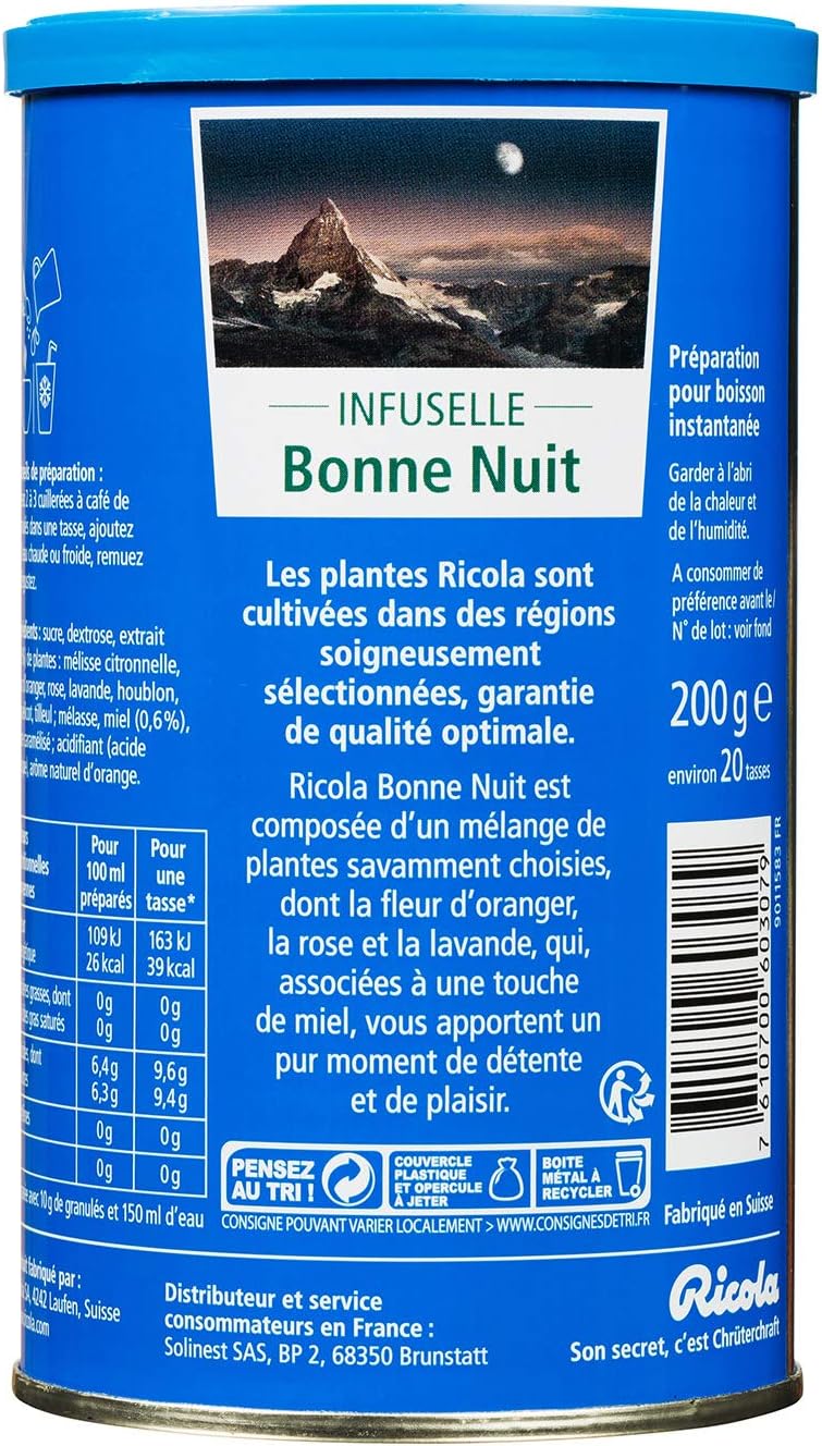 Bonne Nuit Infuselle Boite De 200g - RICOLA