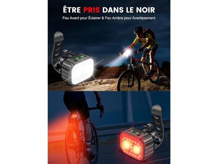 Lumières de vélo CIRYCASE pour une visibilité optimale et une sécurité accrue