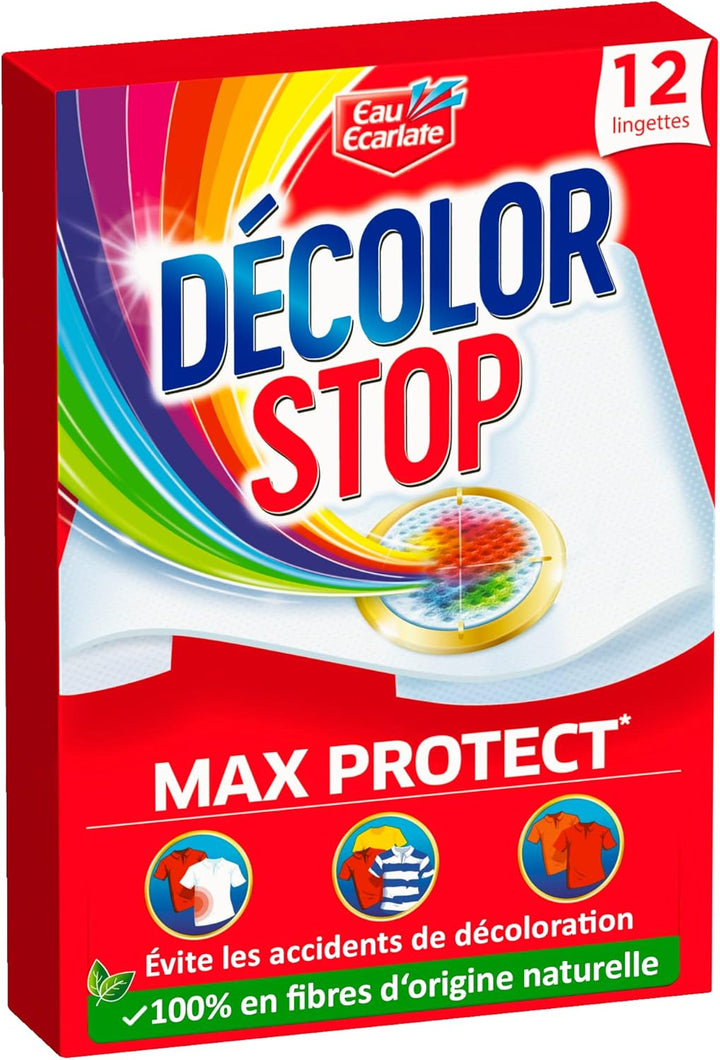 Decolor Stop - Lingettes Anti-Décoloration Max Protect - Protection maximale des textiles