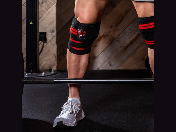 AQF - Genouillères de Sport pour Hommes et Femmes - Rouge et Noir