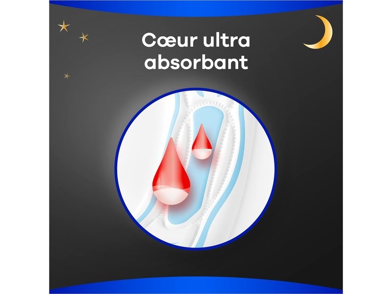 Always Maxi Nuit - (Taille 3) - 16 serviettes hygiéniques avec ailettes