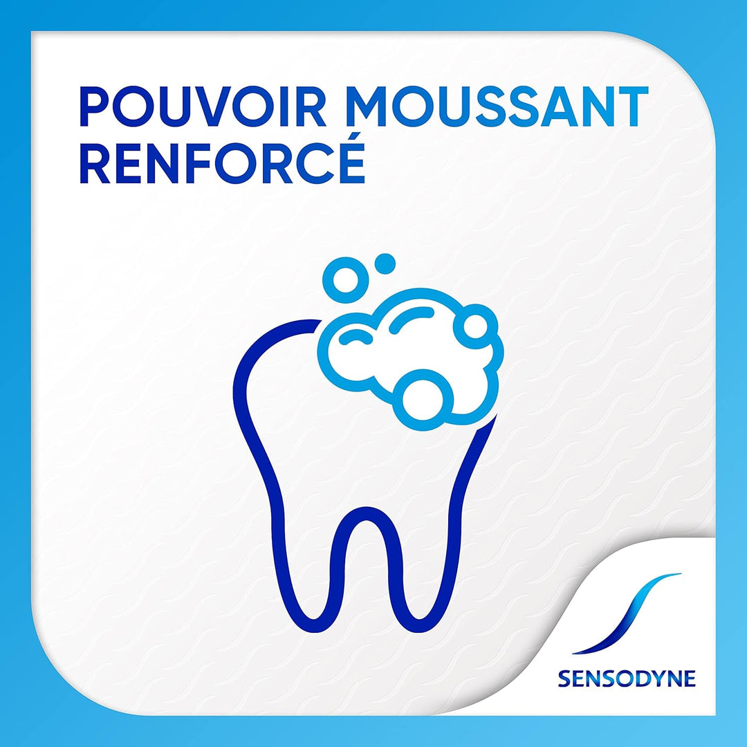 Sensodyne Dentifrice Blanchissant Soin Blancheur, Protection Complete 24h Contre la Sensibilité 75ml
