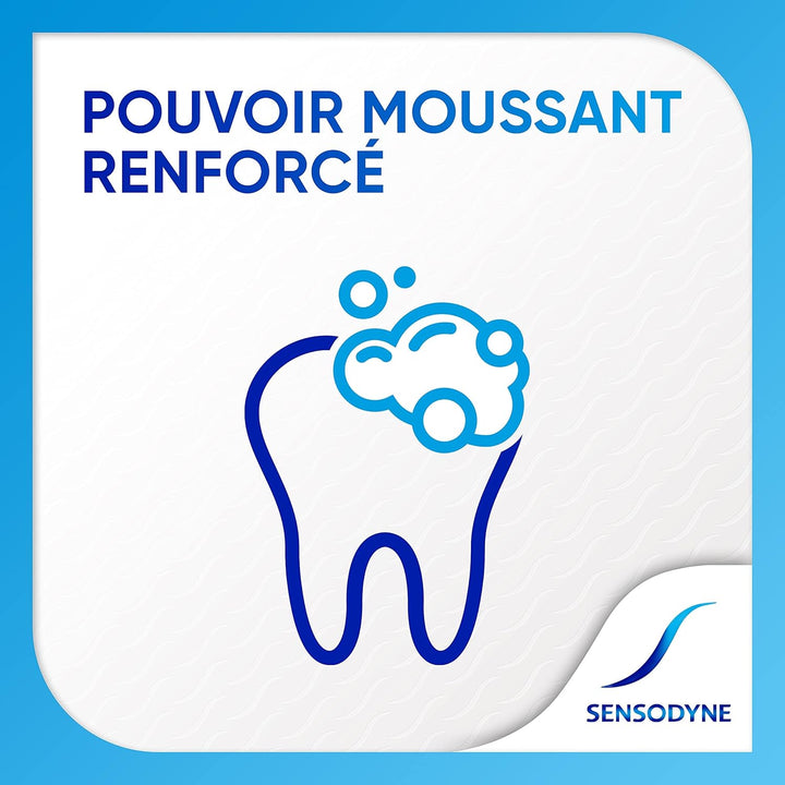 Sensodyne Dentifrice Blanchissant Soin Blancheur, Protection Complete 24h Contre la Sensibilité 75ml