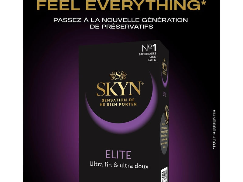 Skyn Elite -  Préservatifs Sans Latex Skynfeel -  53mm, Lot de 20