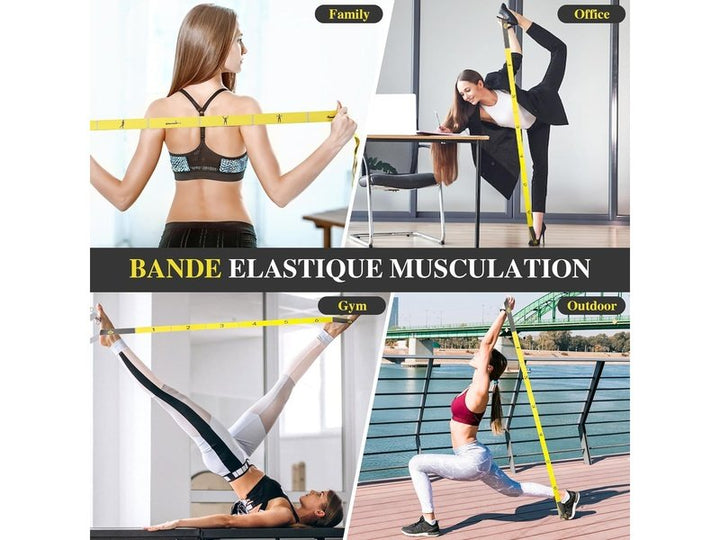 Bande de Résistance Élastique pour Entraînement - Pilates & Yoga