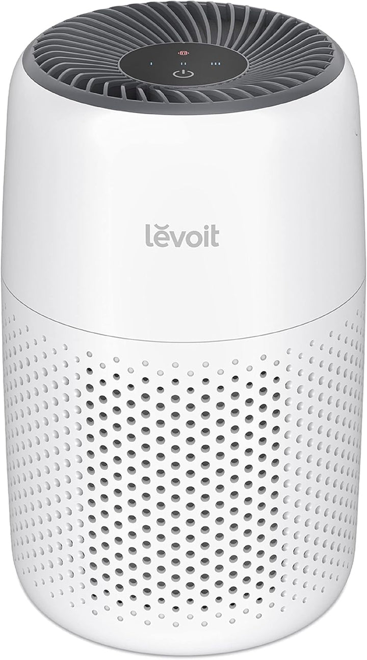 Purificateurs d'air LEVOIT pour chambre à coucher, nettoyeur de filtre 3 en 1 avec éponge parfumée pour un meilleur sommeil, filtre la fumée, les allergies, les squames d'animaux, les odeurs, la poussière, le bureau, portable, Core Mini-P, blanc