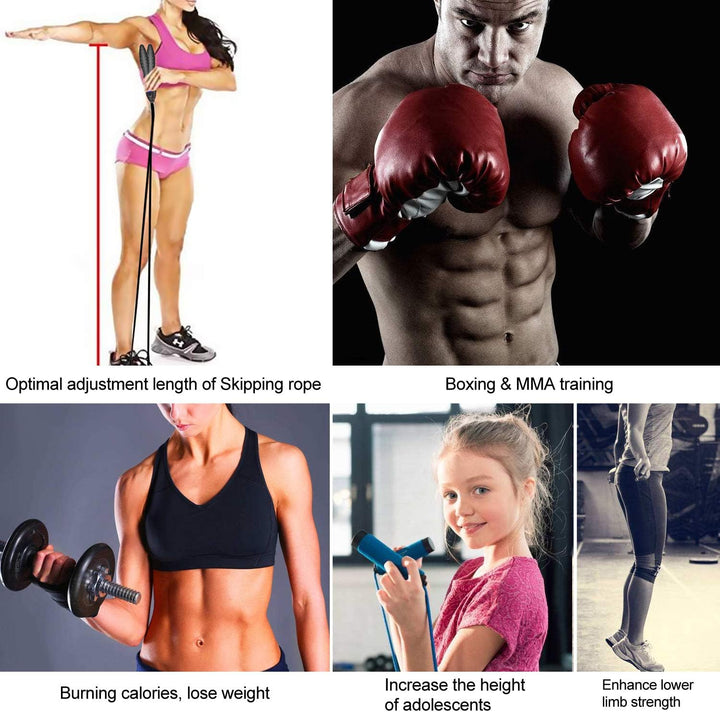 Corde à Sauter sans fil avec Compteur Calories et Minuterie, Jump Rope Réglable, LCD écran montrant, Poignées Antidérapantes pour Adulte,Enfant