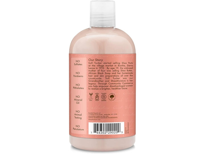SHEA MOISTURE - Shampoing Curl & Shine à la noix de coco et à l'hibiscus - 384 ml