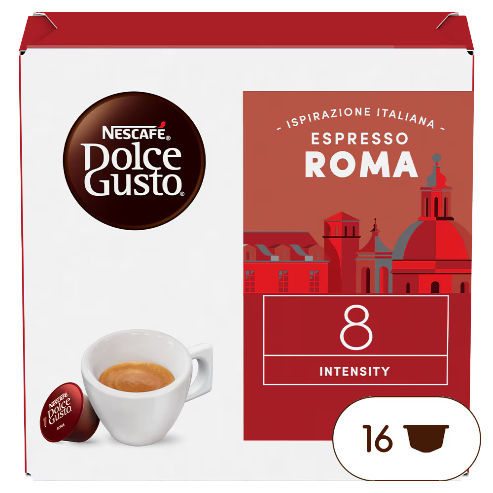 Espresso Roma 16 capsules , intensité 8- 99,2g