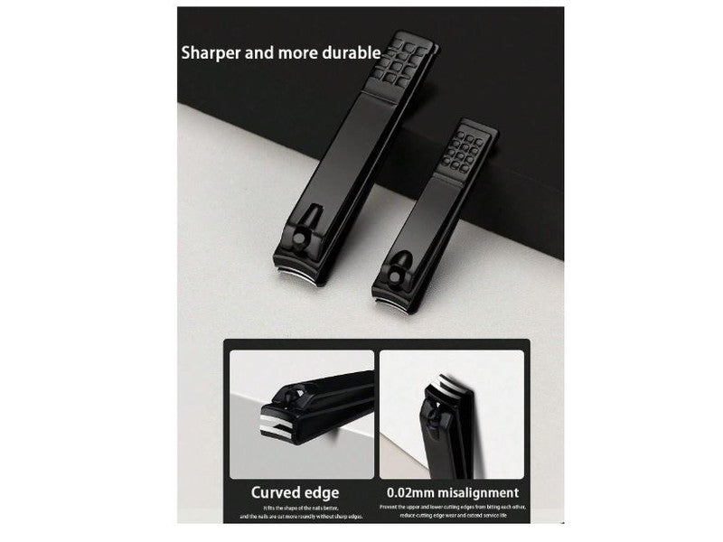 Ensemble de réparation pour les ongles noirs - Coupe-ongles en acier inoxydable,8 PCS