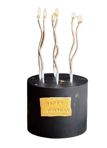 Boîte Bougie courbée, insert décoratif pour gâteau d'anniversaire