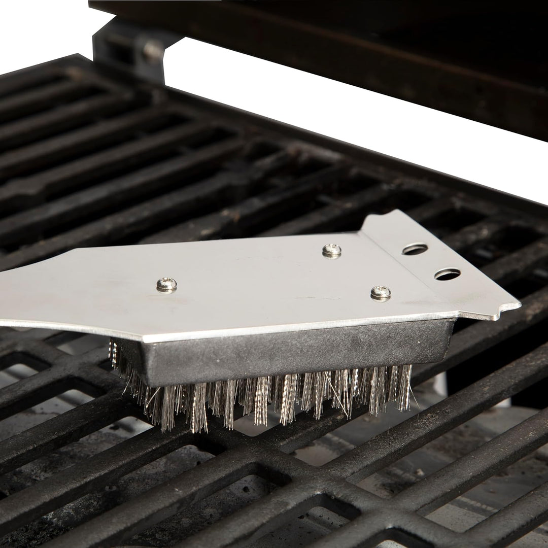 Cuisinart Brosse de nettoyage et grattoir en acier inoxydable de 42 cm de long pour barbecue, grill, cuisine, extérieur