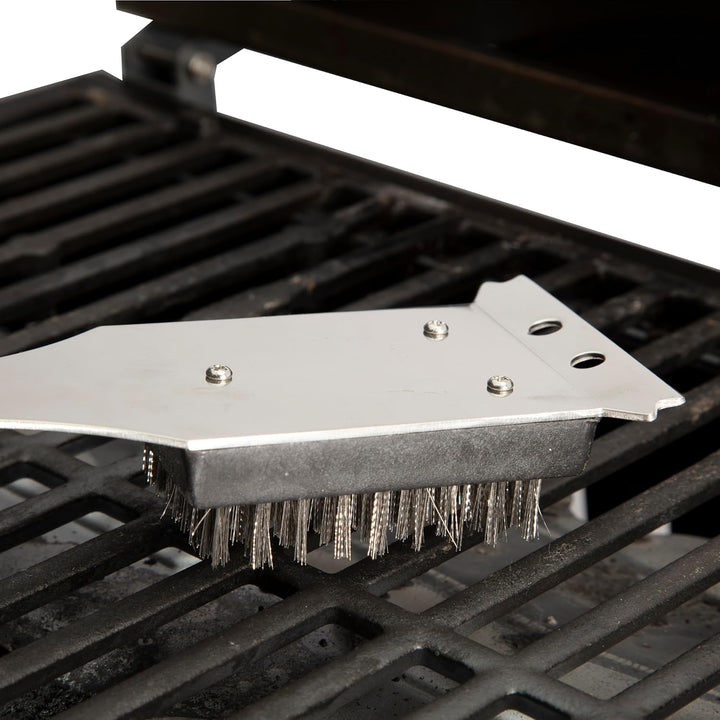 Cuisinart Brosse de nettoyage et grattoir en acier inoxydable de 42 cm de long pour barbecue, grill, cuisine, extérieur