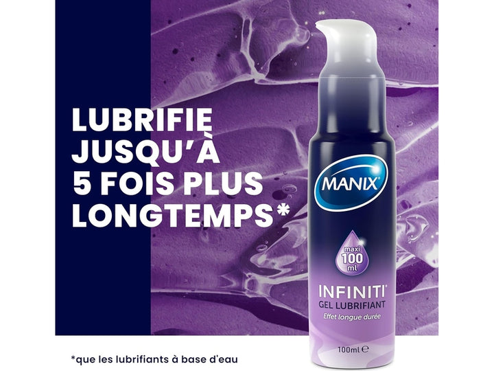 Manix Infiniti - Gel Lubrifiant Longue Durée à Base de Silicone - 100ml