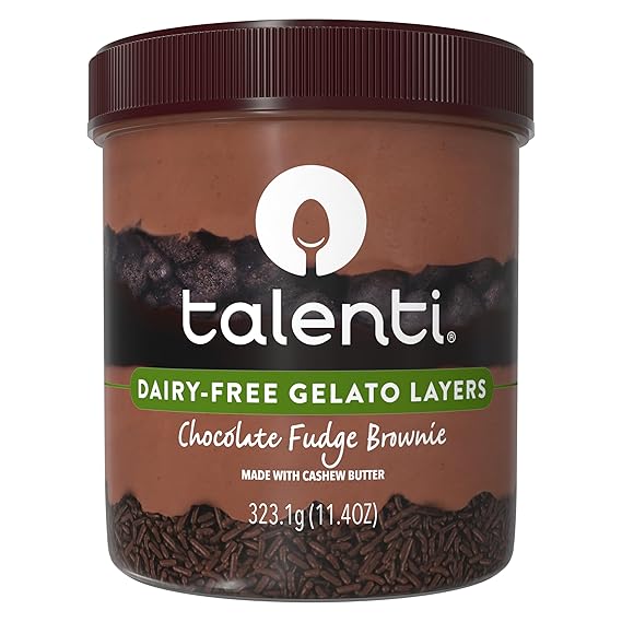TALENTI – Dairy-Free Gelato - Layers Chocolate Fudge Brownie – 323 g