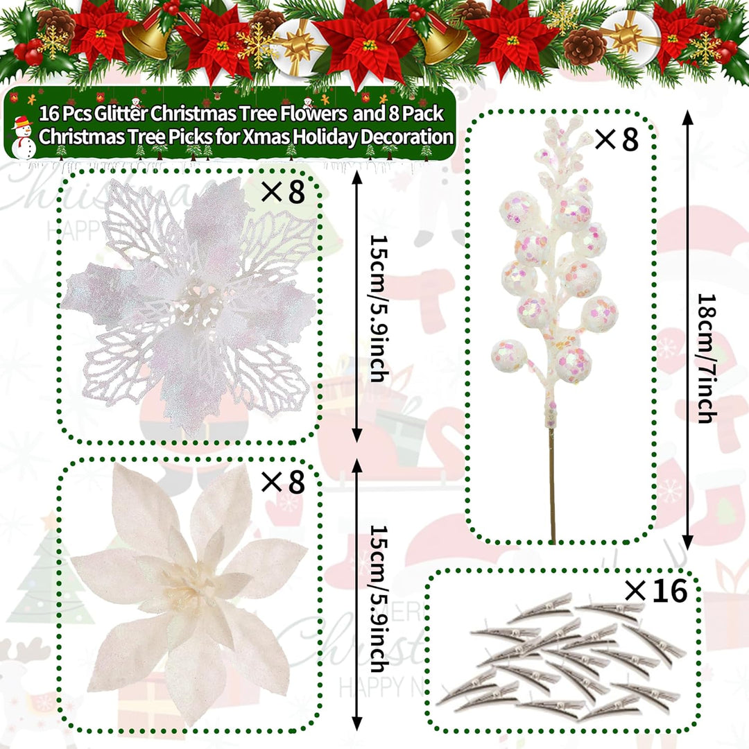 Fleurs artificielles blanches decoratives