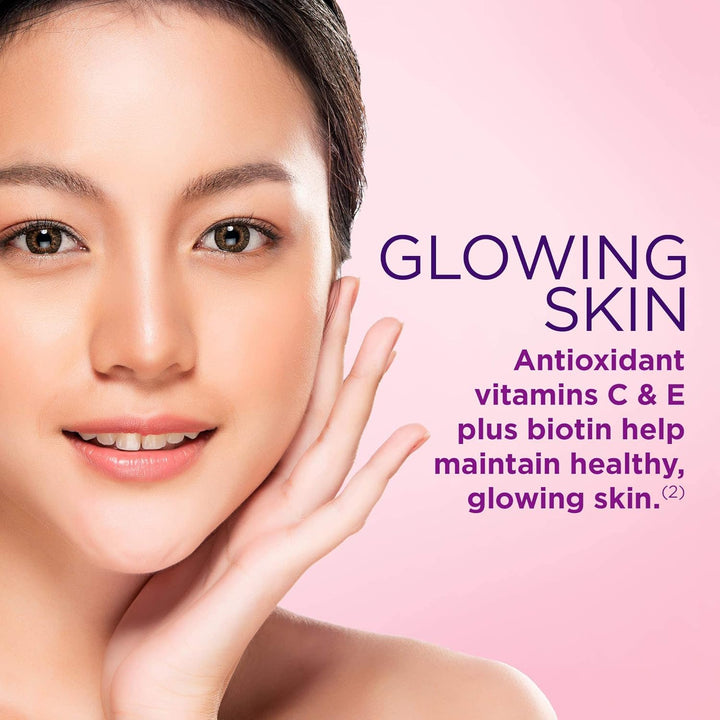 Nature's Bounty Vitamin Biotin Optimal Solutions Gummies pour cheveux, peau et ongles, 80 unités