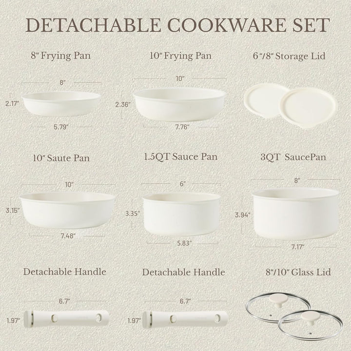 Ensemble de casseroles et poêles CAROTE antiadhésives