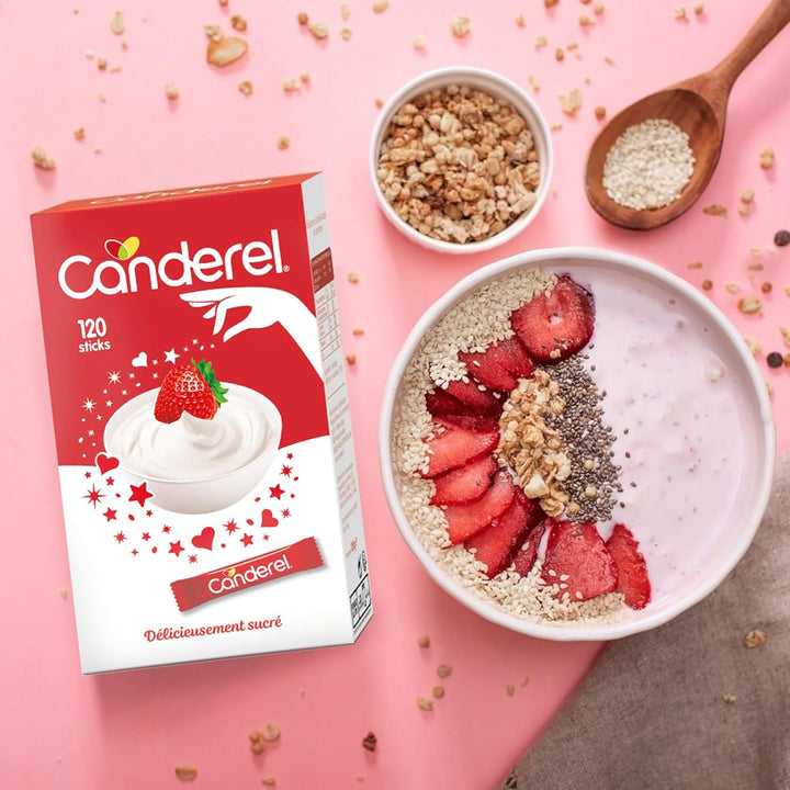 Canderel – Sucralose Édulcorant Faible en Calories – 120 Sticks