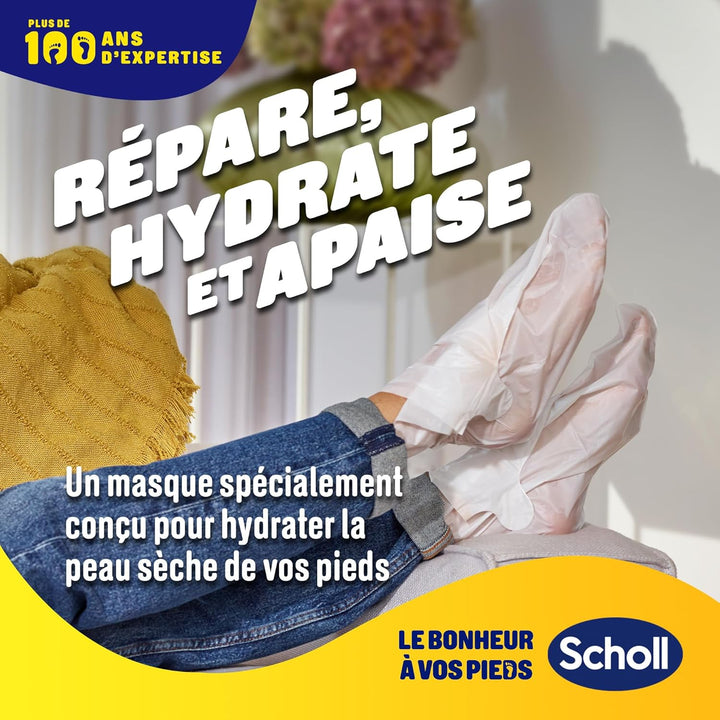 Scholl Masque Pieds Nourrissant à l'Huile de Noix de Coco
