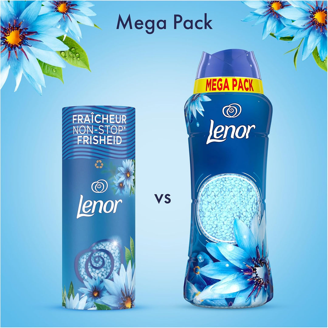 Lenor Parfum de Linge en Perles Envolée D'Air, 41 Lavages, Fraîcheur Non-Stop Jusqu'à 12 Semaines, Notes d'Herbes Vertes et d'Eau de Mer, Muguet et Agrumes, Intensité Personnalisable, Pour Tous Tissus