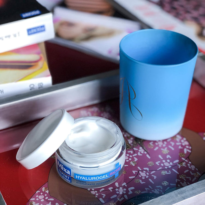 Mixa - Crème Hydratante Riche en Hyalurogel pour Peaux Sensibles Déshydratées - 50 ml