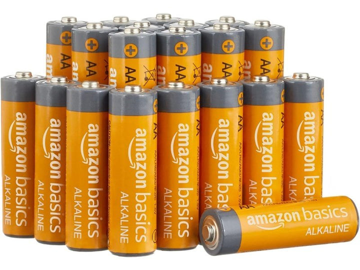 Piles AA 1,5 V Alkalines à Hautes Performances - Lot de 20, Amazon Basics