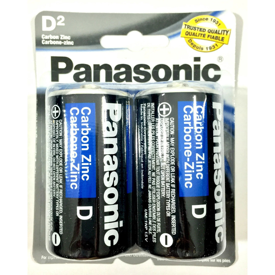 PANASONIC – Lot de 24 Piles Type D Zinc-Carbone