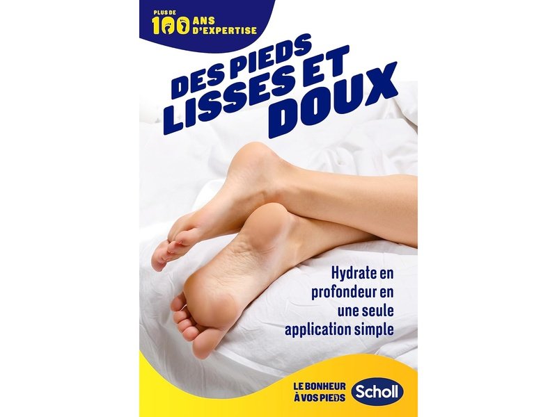 Scholl Masque Pieds Très Hydratant à l'Huile de Noix de Coco