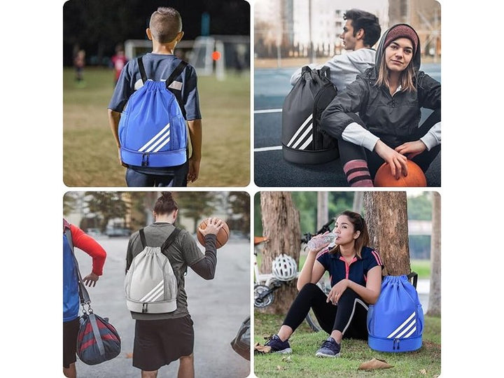 Sac de Gym à Cordon – Grande Capacité Mixte pour Sport et Voyage