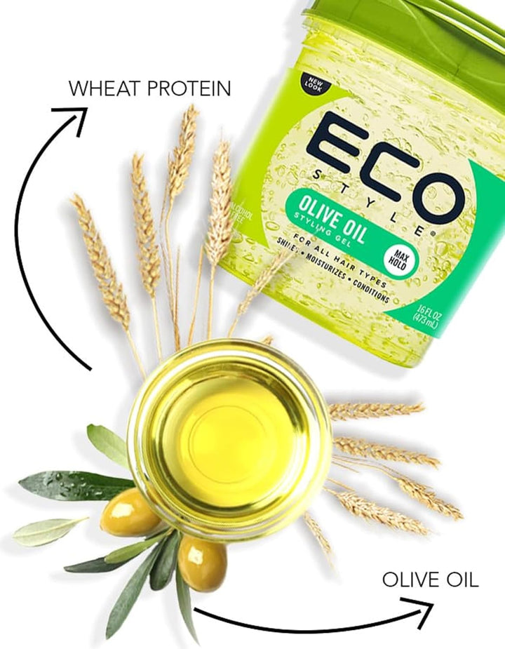 Eco Styler - Gel coiffant à l'huile d'olive sans alcool - 473 ml
