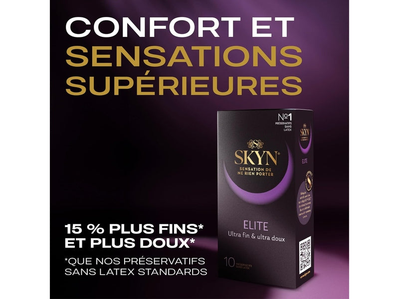 Skyn Elite -  Préservatifs Sans Latex Skynfeel -  53mm, Lot de 20