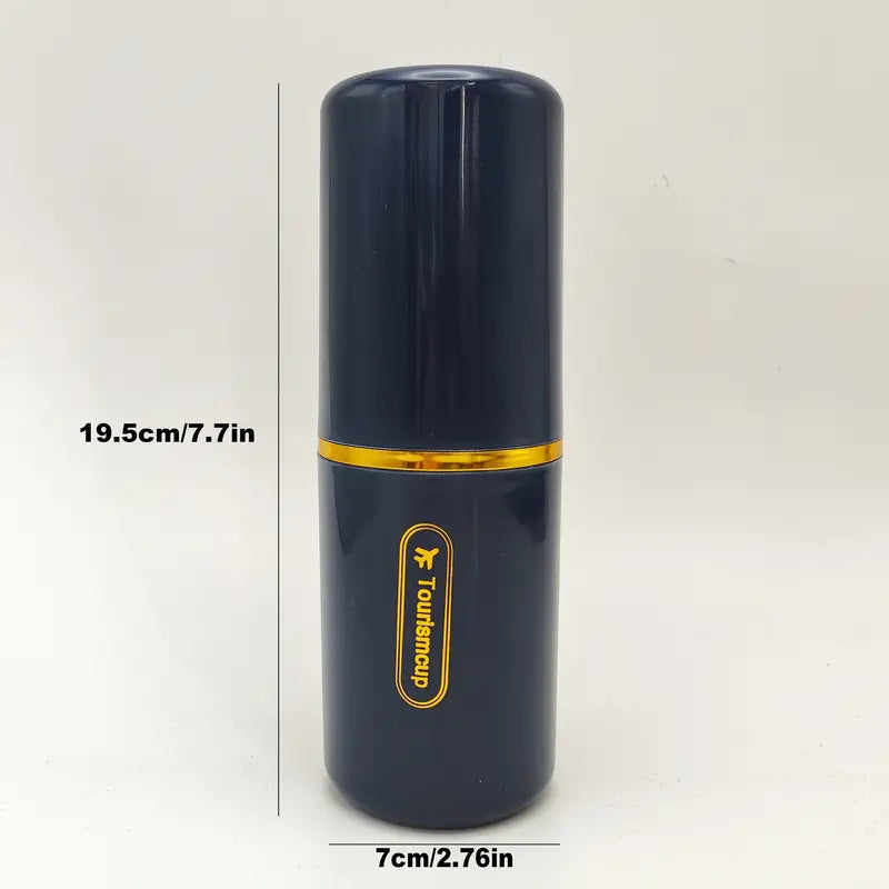 Boîte de Rangement Portable pour Brosse à Dents de Voyage – Bleu