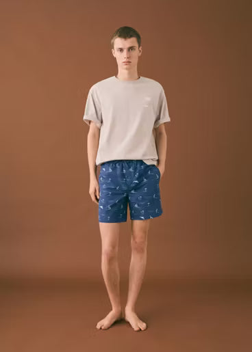 Mango – Maillot de Bain pour Homme Imprimé Palmiers