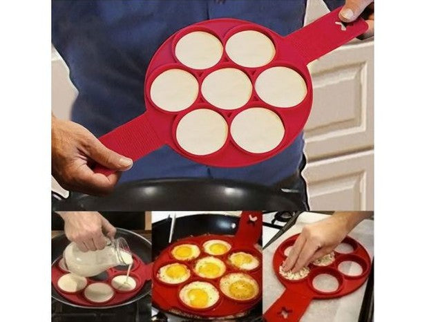 Machine à Crêpes &amp; Œufs en Silicone Antiadhésive, 1PCS