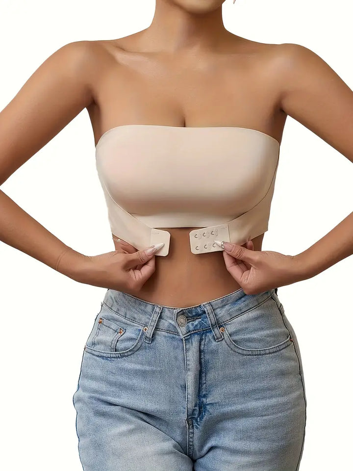 Soutien-gorge sans bretelles pour femme sans couture,  ajustement élégant et confortable, taille S noir