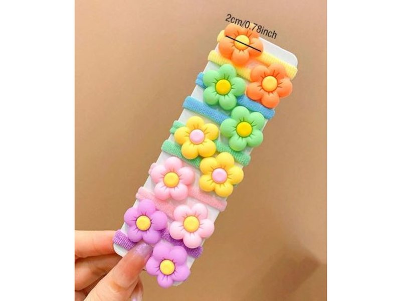 100 pièces  attaches élastiques pour petites filles